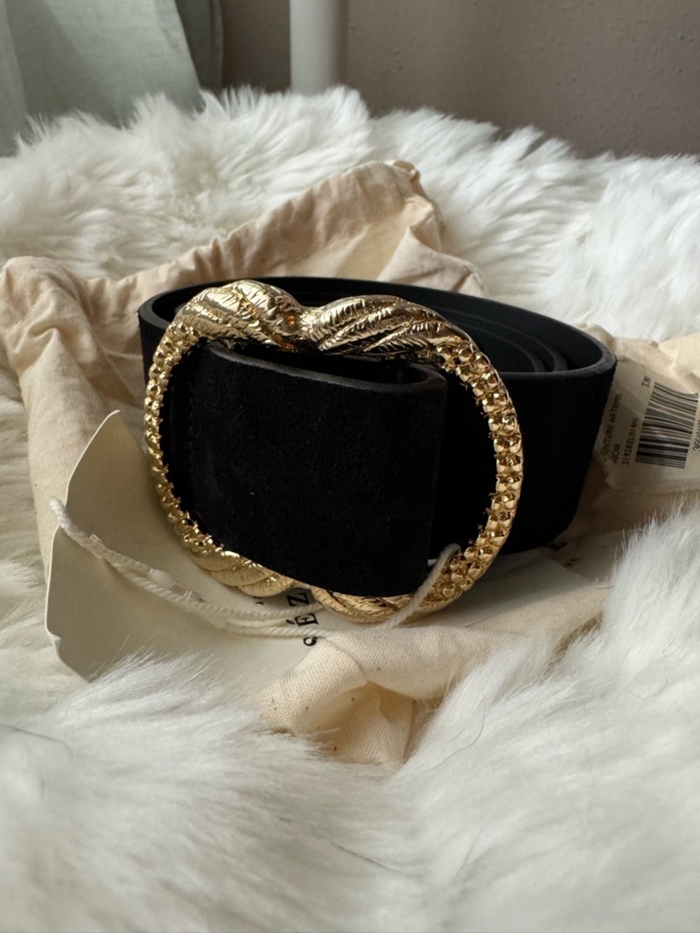Sezane Artemis Belt in Intense Black